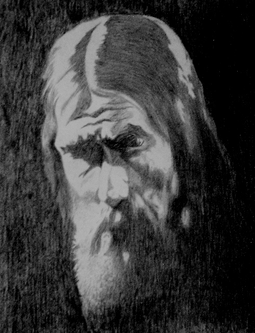 Rasputin. Teckning av N-E Hennix.